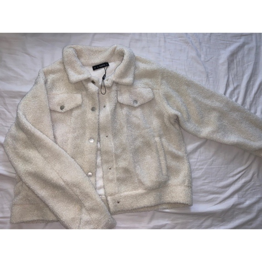 Button up teddy jacket